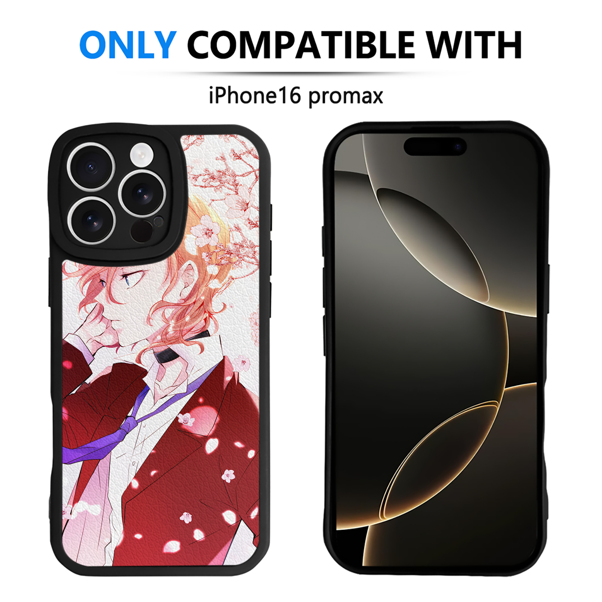 （画像用） 文豪ストレイドッグス Bungo Stray Dogs 【iPhone 16シリーズ対応】シリコンスマホケース（レザー調） 材質：シリコン